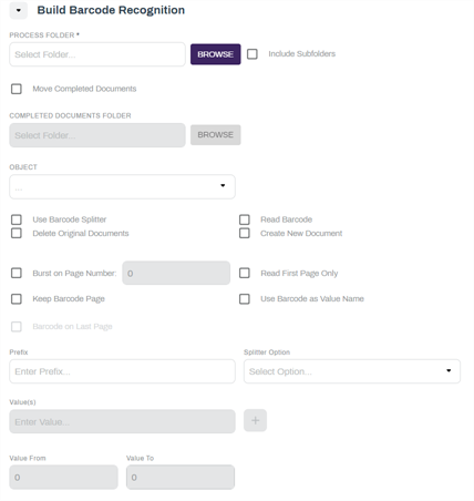 Build Barcode Recognition section.