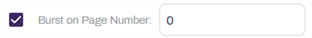 Burst on page number option.