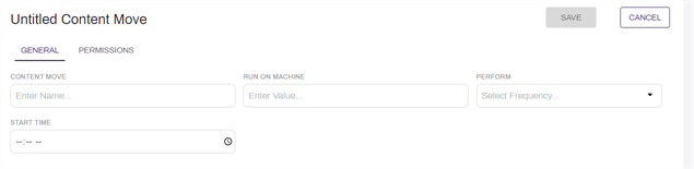 General Content Move configuration.