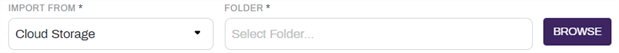 Cloud storage option.