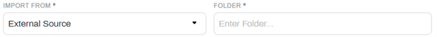 Import from external location fields.