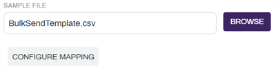 Upload a sample file to configure mapping.