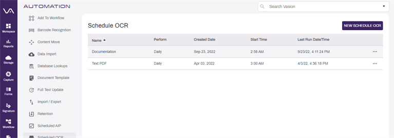 Automation - Scheduled OCR.
