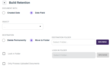 Build Retention section.