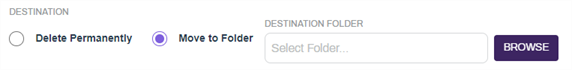 Destination options.