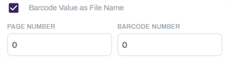 User Barcode value as file name option.