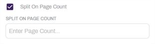 Split on page count option.