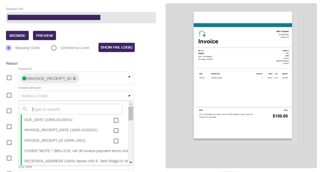 Select object data from results.