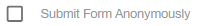 Submit Forms Anonymously options in Settings.