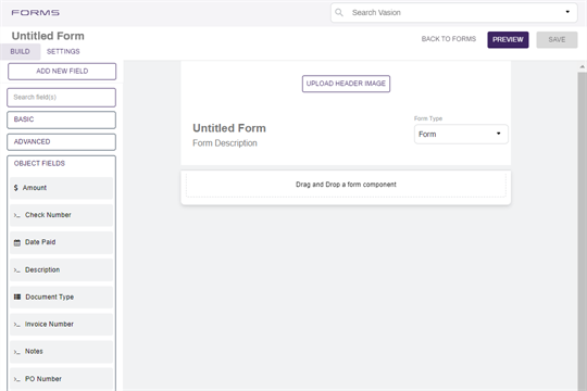 Form builder.