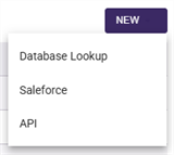 New Lookup options.