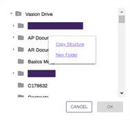 New folder right click menu.