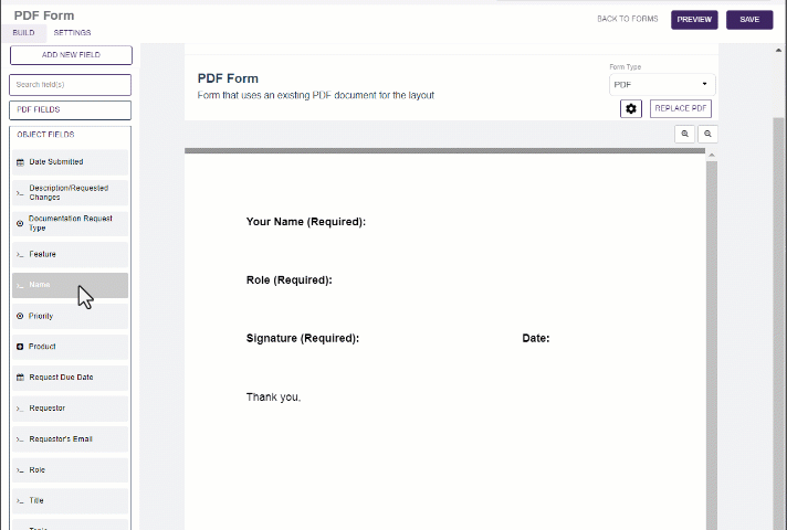 Form builder.