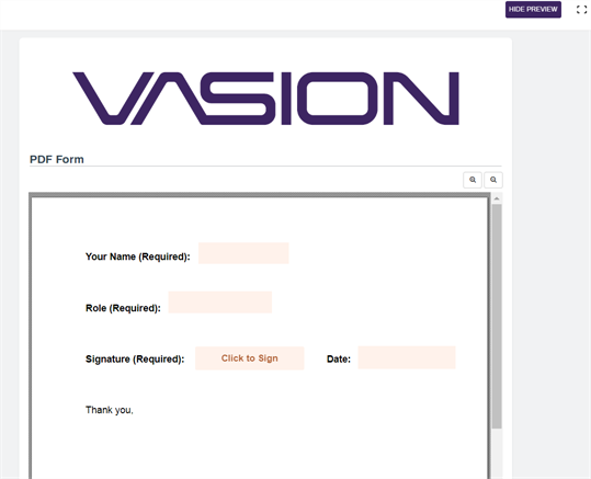 Form preview.