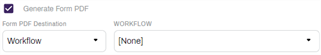Save to workflow option.