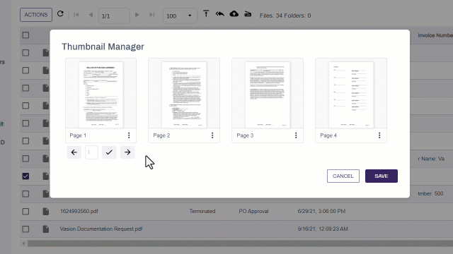 Reorder pages