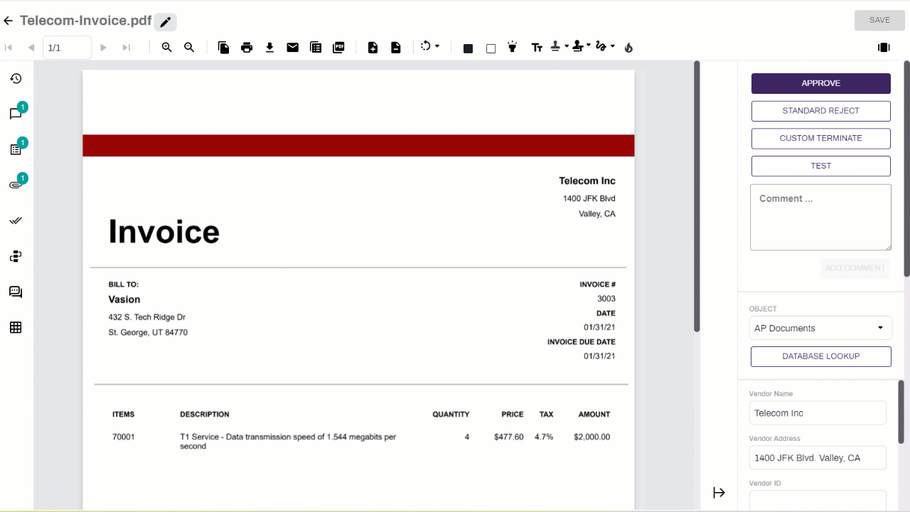 Collapse document data.