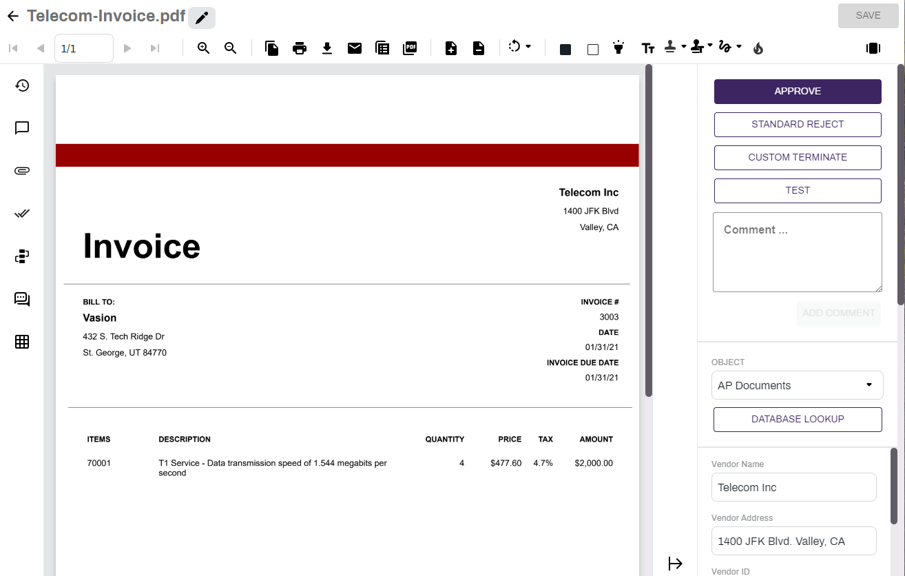 Document View.