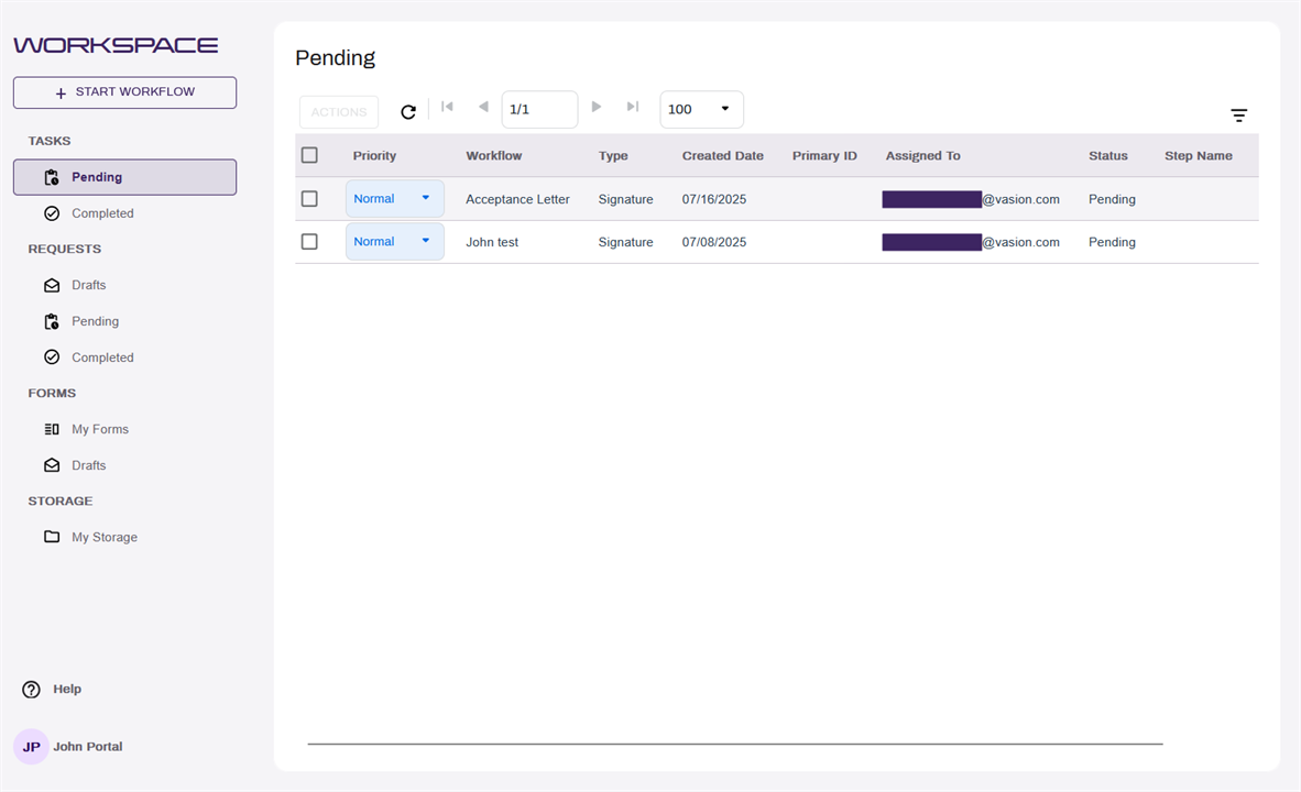 External User Portal.