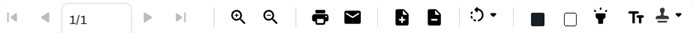 Portal document view top tool bar.
