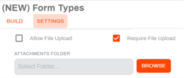 Require File Upload option
