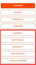 Custom workflow buttons
