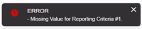 Create Report error.