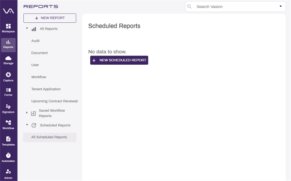Scheduled reports.