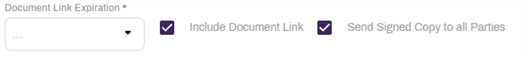 Document link expiration options.