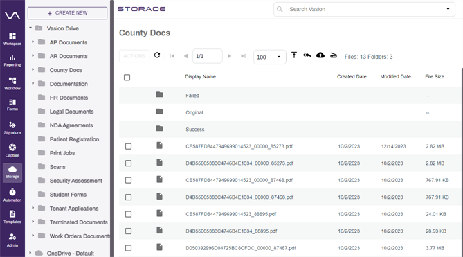 Storage page.