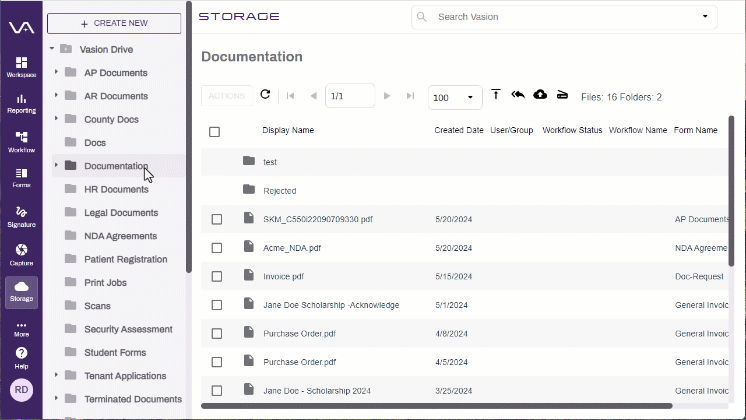 How to add a new subfolder.