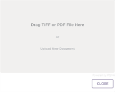 File upload drag and drop modal.