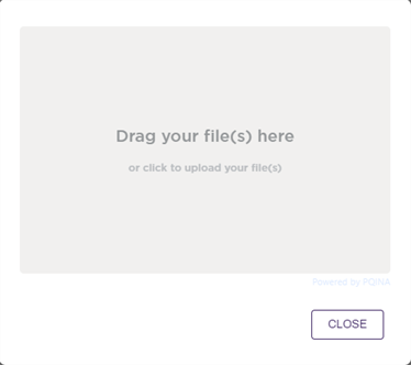 Upload pop-up. Upload pop-up.