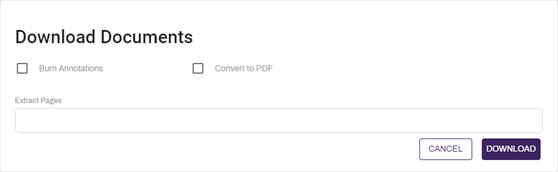 Download document options.