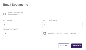 Send Link option.