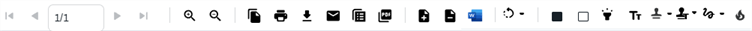 Document view top tool bar.