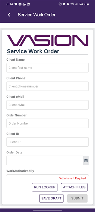 Attach Files option