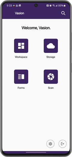 Home screen displayed on an Android device.
