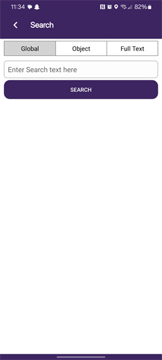 All searches screen.