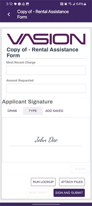 Type signature option