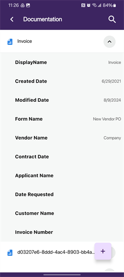 Storage file details