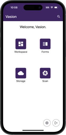 Home screen displayed on an iOS device.