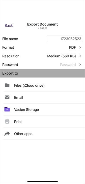 Upload options