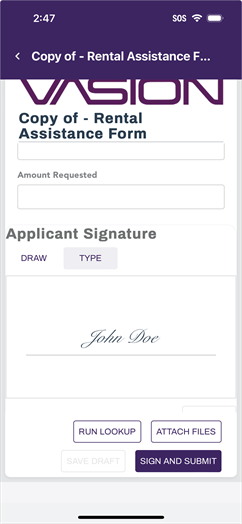 Type signature option