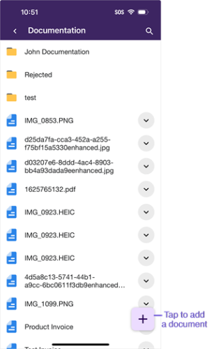Subfolder content
