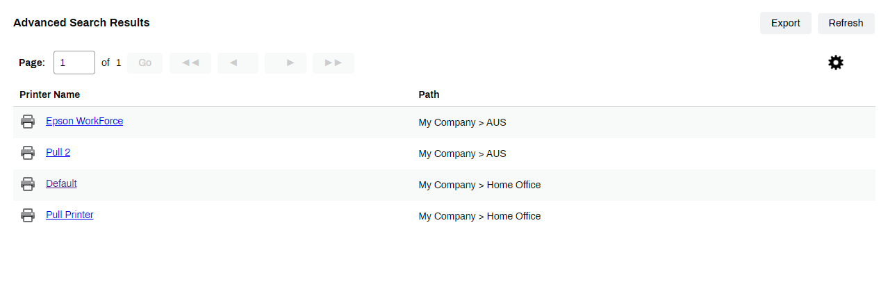 Advanced search results Advanced search results