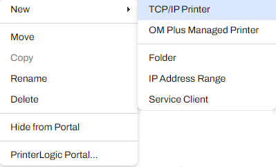 Admin Console showing expanded context menu. Admin Console showing expanded context menu.