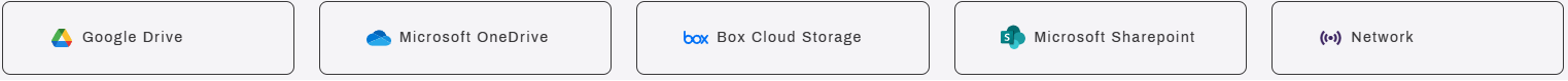 Supported storage providers. Supported storage providers.