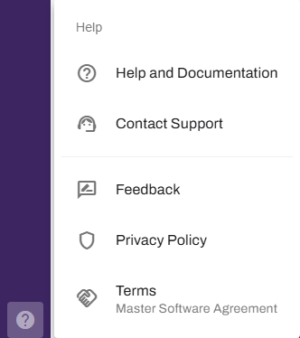 Help options