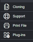 Fujifilm device showing Plug-ins option. Fujifilm device showing Plug-ins option.